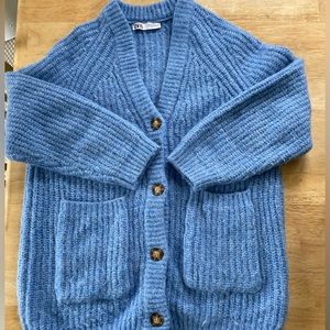 ZARA RIBBED KNIT JACKET
BLUE 0/9598/154/400/03
